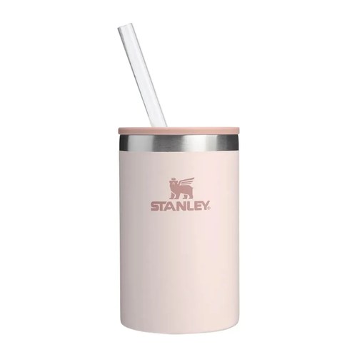 Copo Térmico Stanley 3 em 1 Tampa e Canudo Rose Quartz 296ml